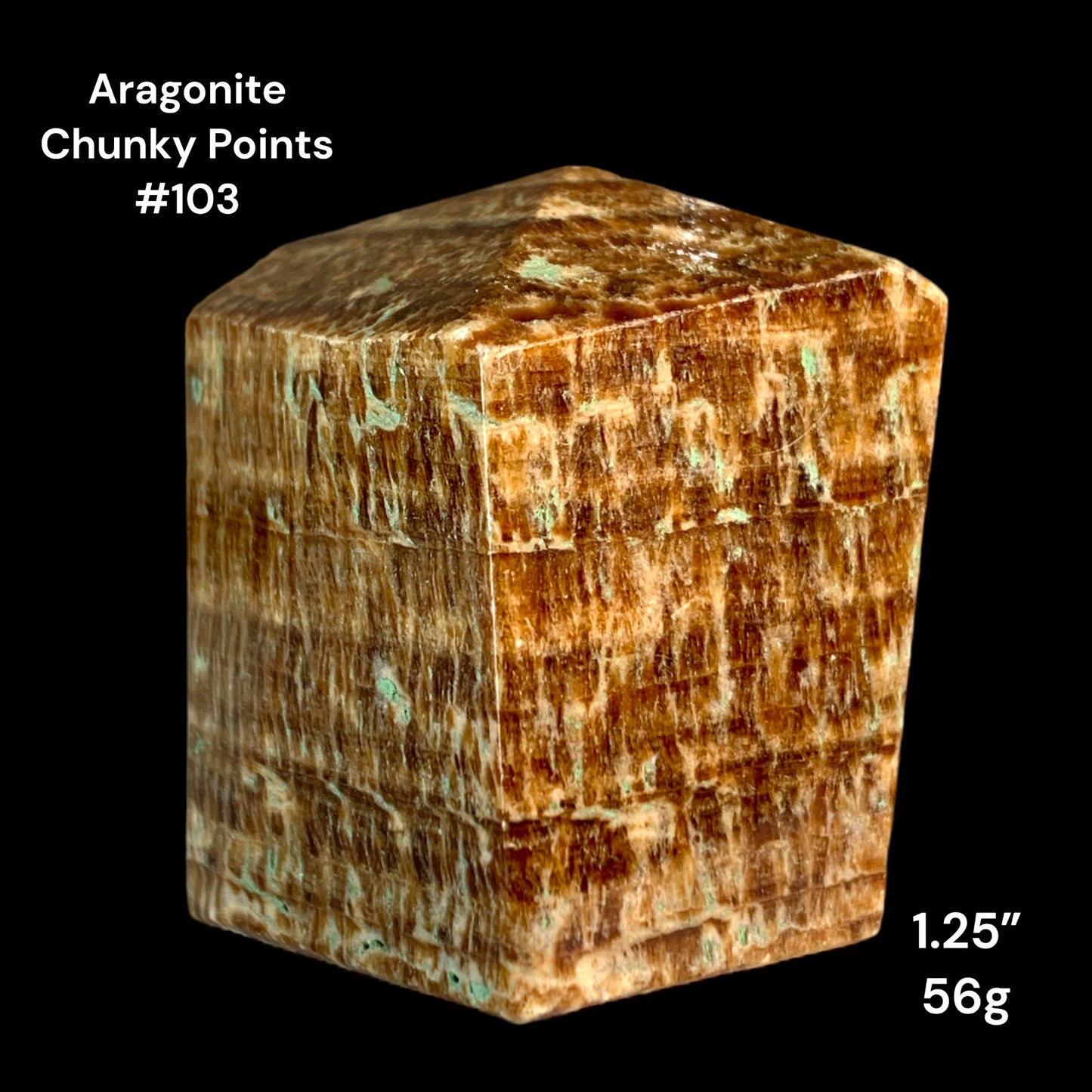 Aragonite Chunky Points - 1.25 inch - 56g - Polished Points