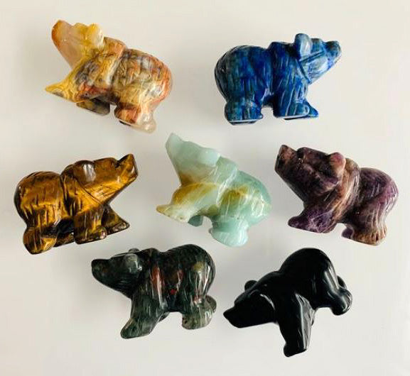 Bear - Black Agate - 5 cm - China - NEW622