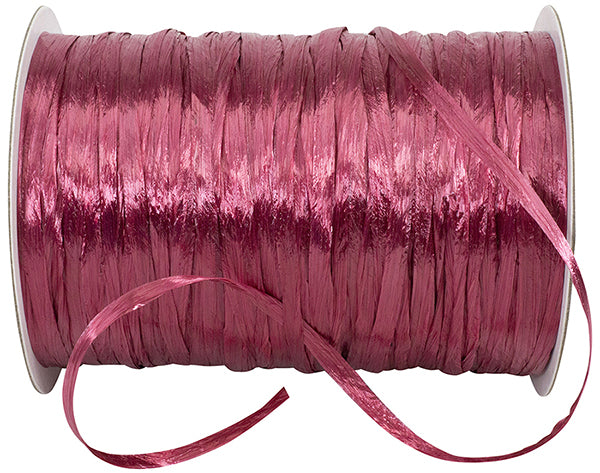 Pearlized Rayon Raffia - Wine - 100 yards