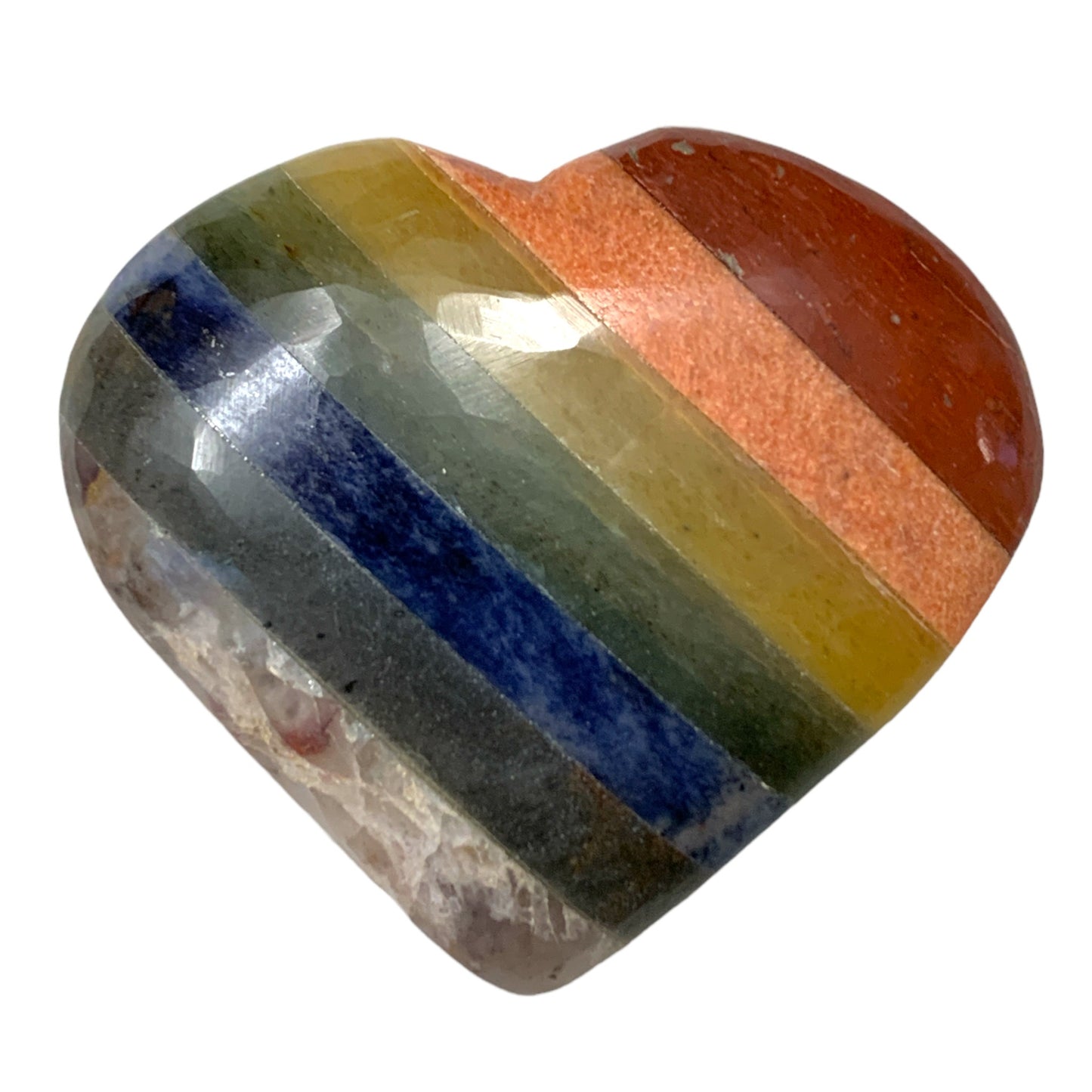 Small HEART - Bonded Chakra - 25-35mm - 7 grams - India - NEW1221