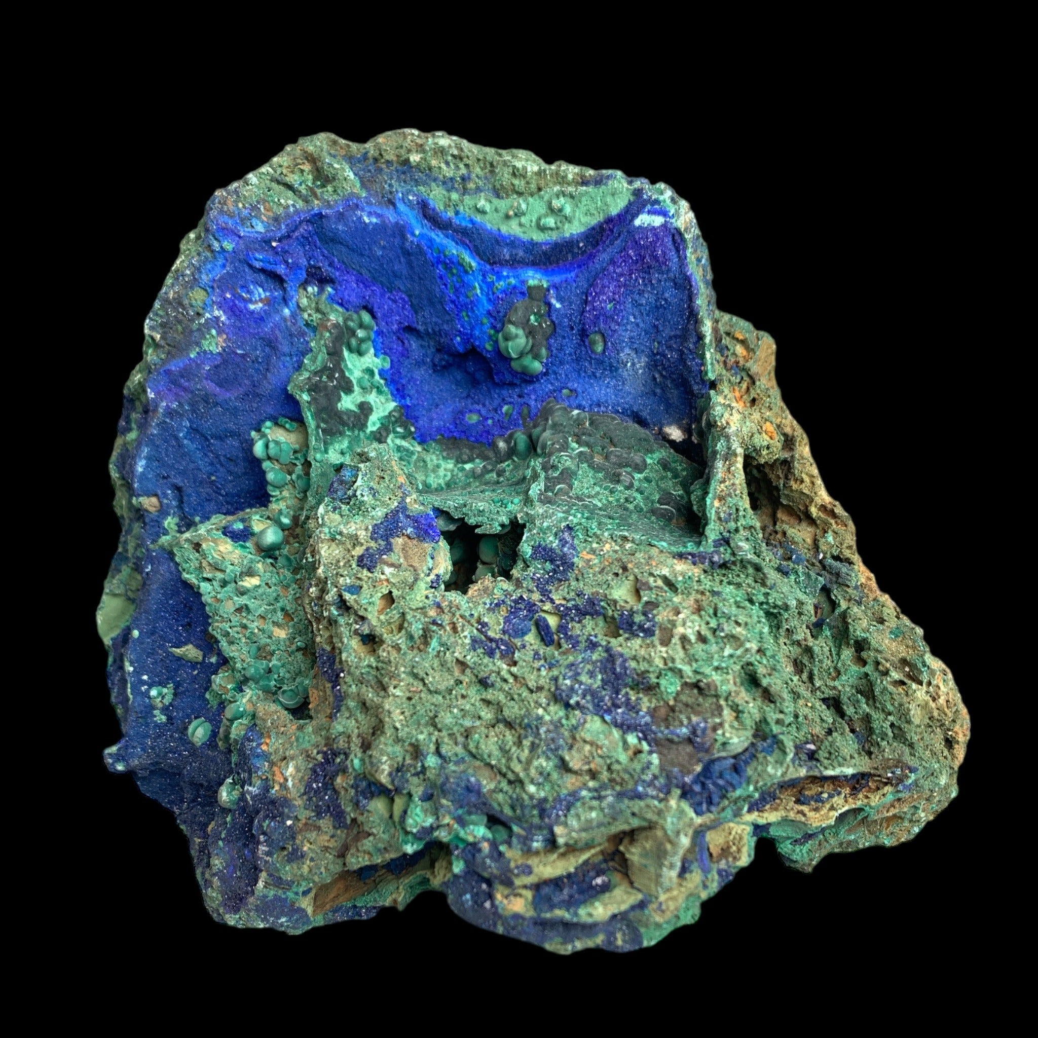 844g Raw Azurite-Malachite Mineral outlet Specimen