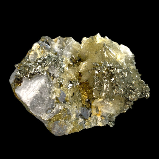 Pyrite with Barite and Chalcopyrite AAA - 1008g - 5.25 inch - Morocco - Specimen 2