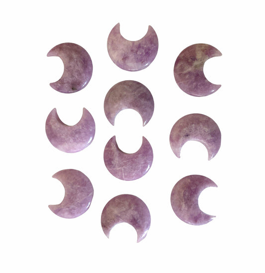 Lepidolite - CRESCENT MOON - 3 cm - China