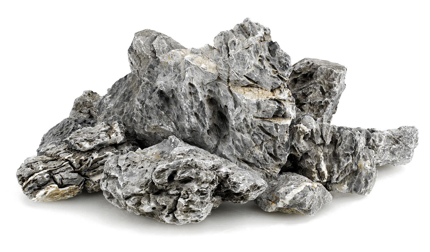 High Quality Seiryu 
 ORIGINAL Stone Rock - 8 to 30 cm - per lb.  (Order in in multiples of 50)