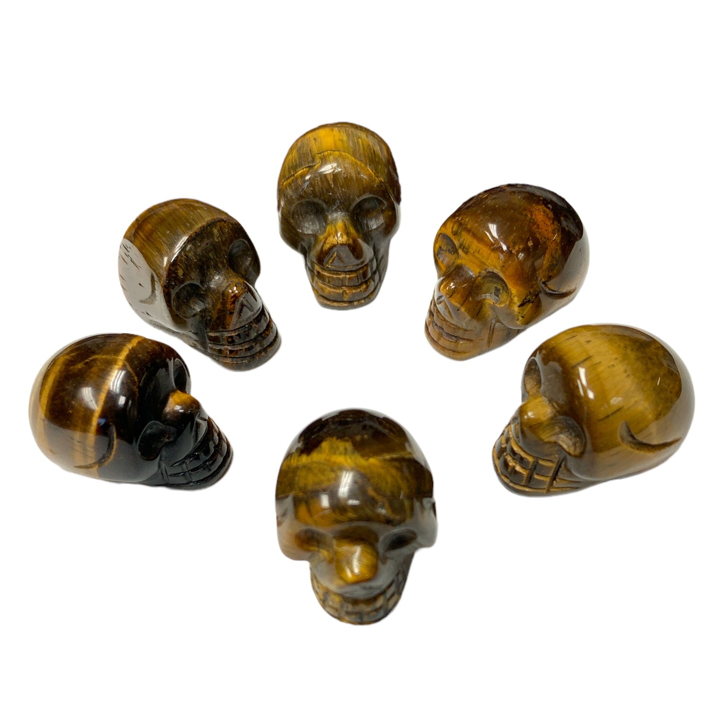Skull Mini - Tiger Eyes - 30-35mm Grams - China