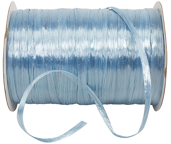 Pearlized Rayon Raffia - Light Blue - 100 yards