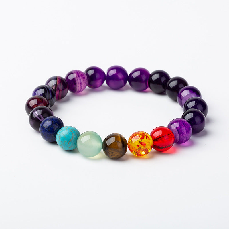 Bracelet Chakra 10mm - Violet Am - NEW222