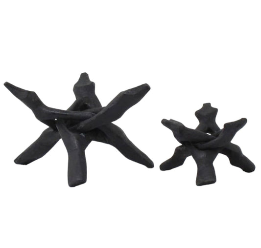 WOODEN COBRA DISPLAY STAND 3 LEGS - 8 inch - Black