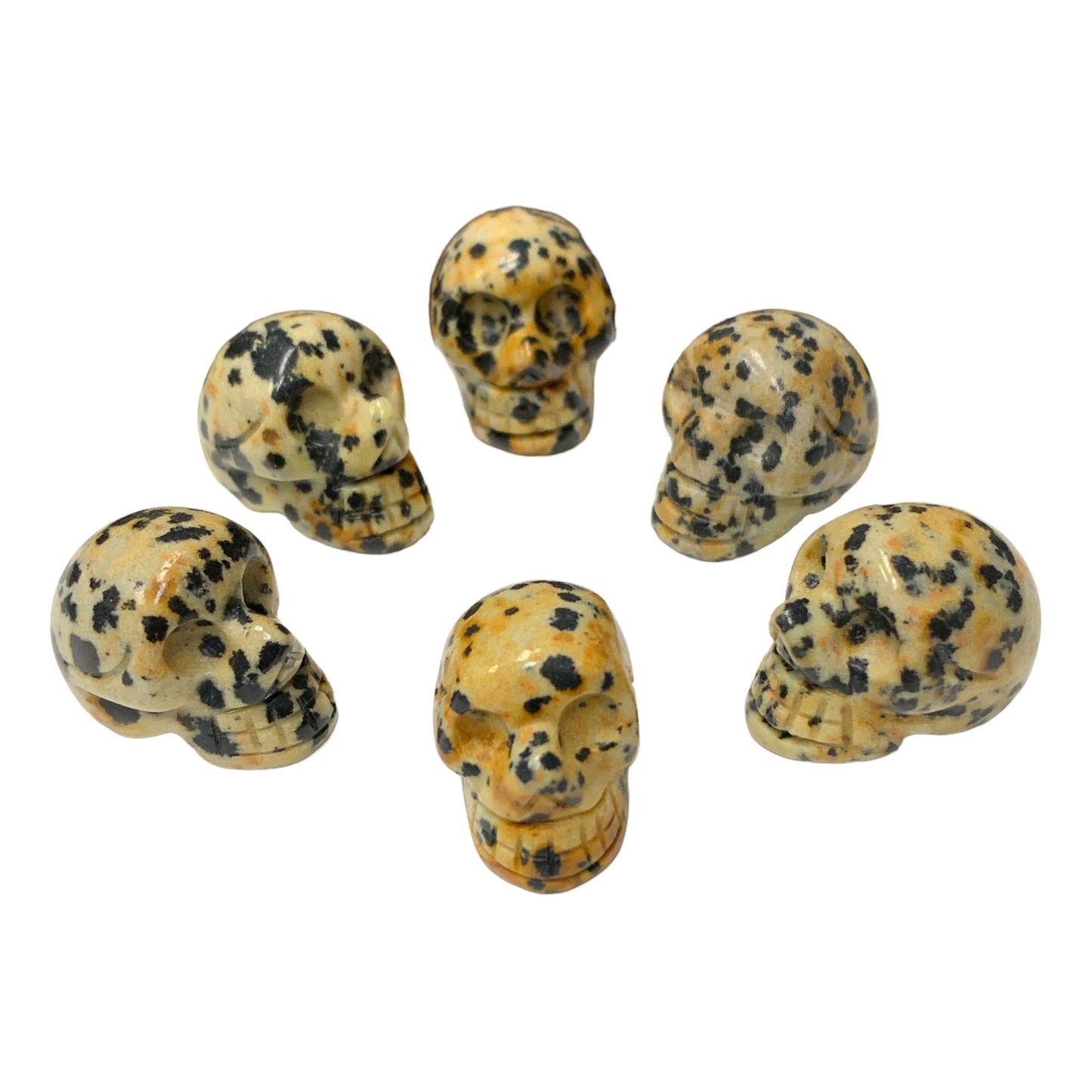 Skull Mini- Dalmatian Jasper - 30-35mm - China