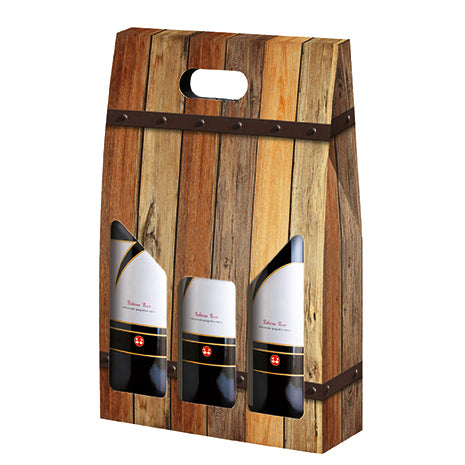 OAK - Rovere Design Porte-bouteilles Triple WINE 750ml ONDULÉ (20 par caisse) NEW421