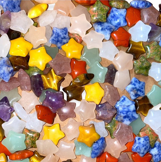 MINI ME - STARS - ASSORTED STONES - 15-18mm - China