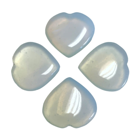 Small Heart - Opalite 25-35mm - 7 grams - India - NEW1221 - Synthetic