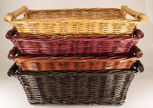 WILLOW STORAGE BASKET HONEY 12 x 16 x 5 inches