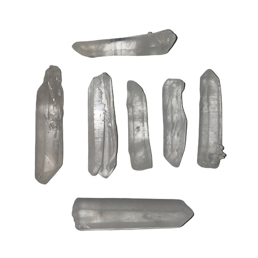 Clear Quartz Rough Tips - 40-60mm - China - Price per gram - Minimum 500g Average 80 pcs - Bin Size 1