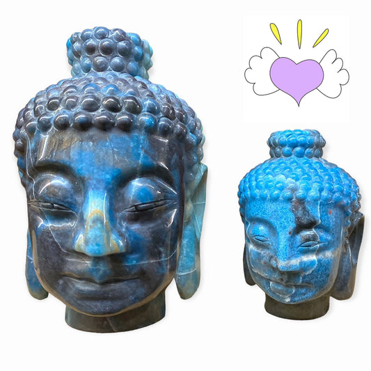 Liu Li Buddha Head - Trolleite - 5.5x3.5x3.75 inch 1552g - Medium - Made in China - NEW722