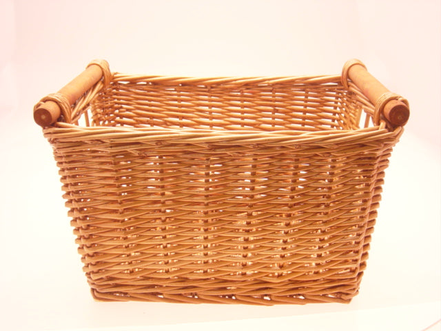 WILLOW  RECT STORAGE BASKET HONEY  18x15 x10-5