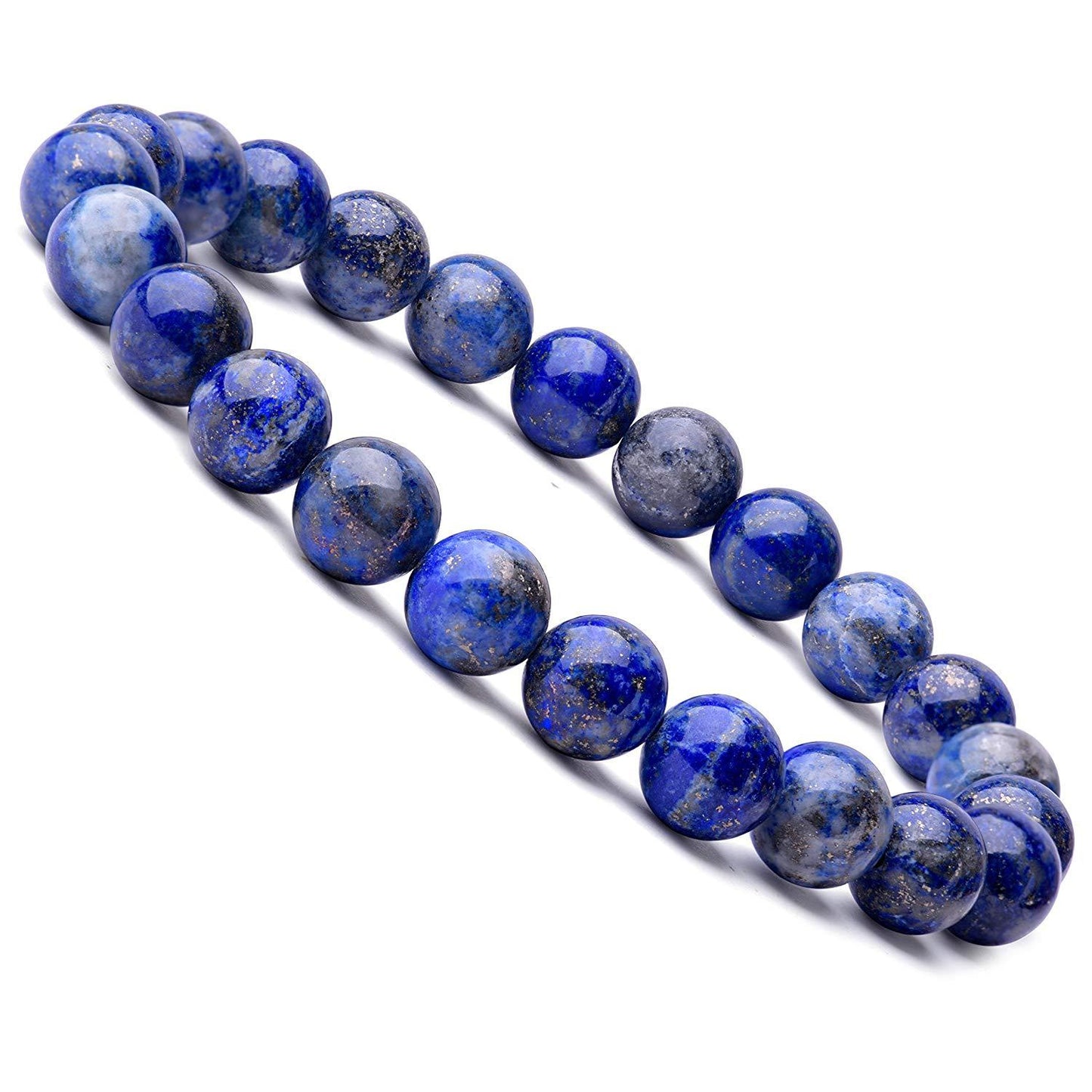 Lapis Lazuli Bracelet Polished - 8mm Beads - Approx 7 Inch