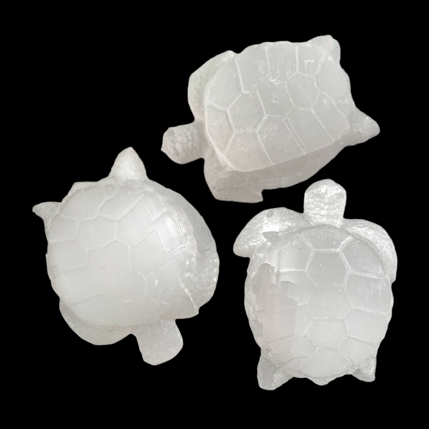 Tortoise -10x7cm- Selenite - Large - Hand Carved - China