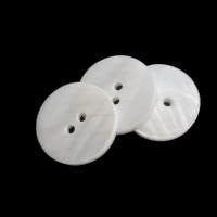 25mm Pearl Shell Button Findings Polished - 25mm