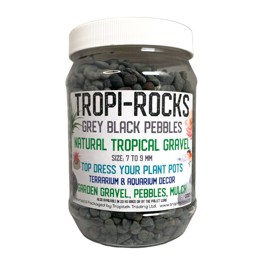 Grey Black Pebbles 7-9 MM  - 1575g Average - Small PB1 Jar