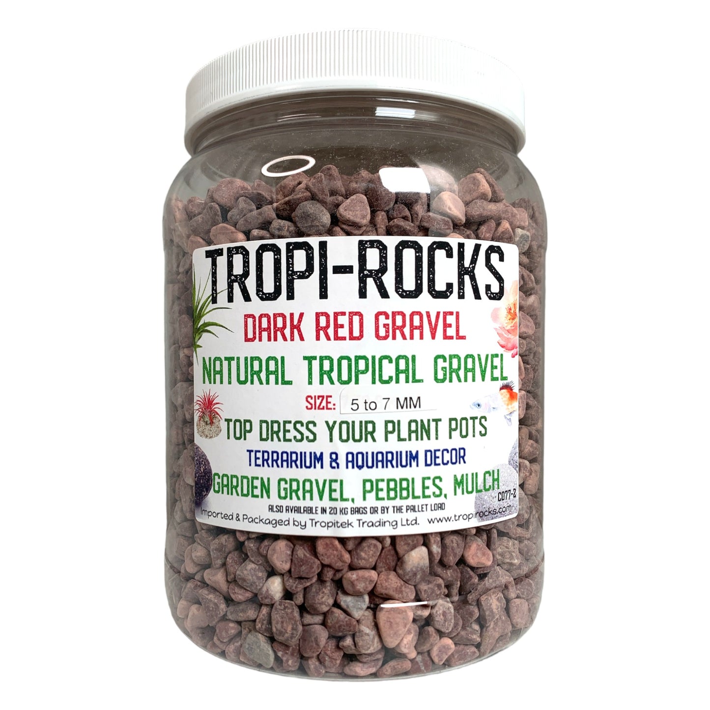 Dark Red Gravel 5-7 MM - 2870g Average - Medium PB Jar