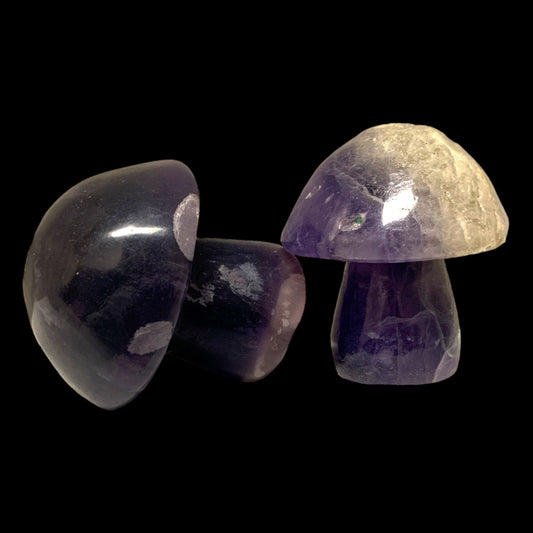 Indigo Fluorite Mushrooms - Large 47-65 mm - Price per gram - China - NEW722