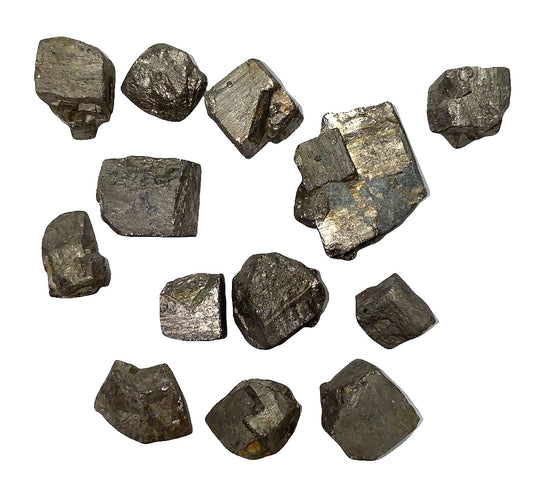 Pyrite Tumbled Stones - 10-20mm Long - 500 grams - China