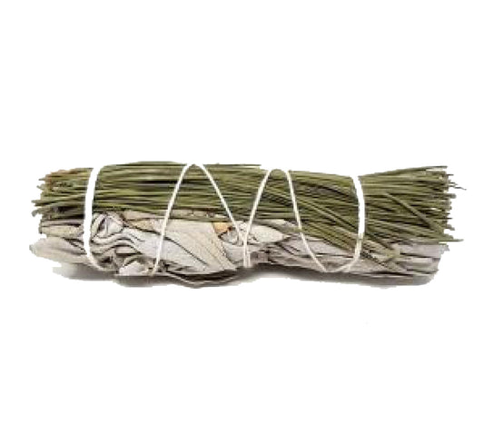 White Sage & Pine 4 inch Smudge Stick Bundle Wand