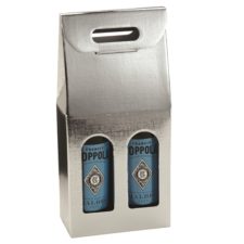 SILVER TWIN WINE BOTTLES CORRUGATED BOX (Order in 30's)