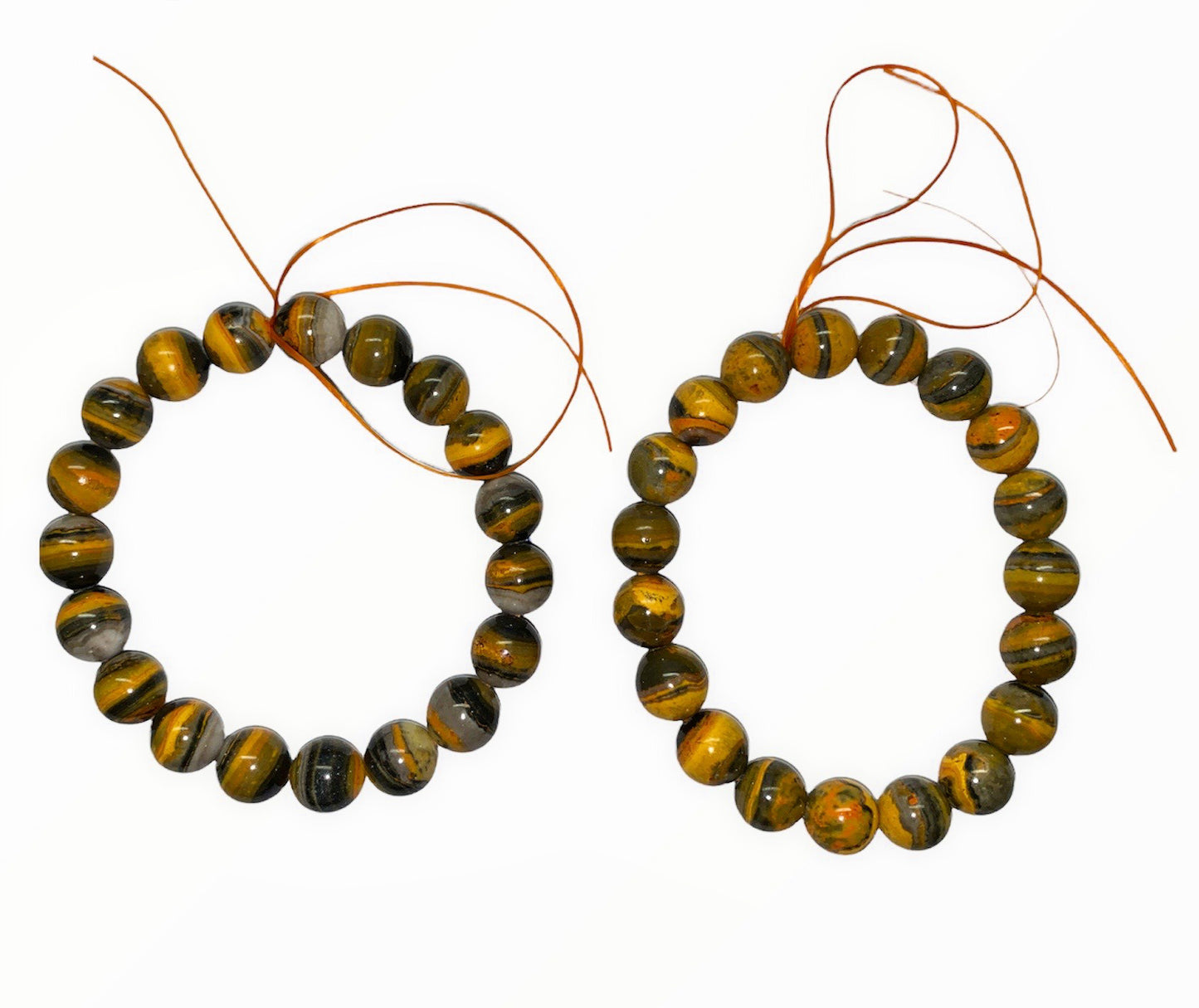 Bumble Bee Jasper Bracelet – 10mm Beads (Approx. 7.1 Inches)