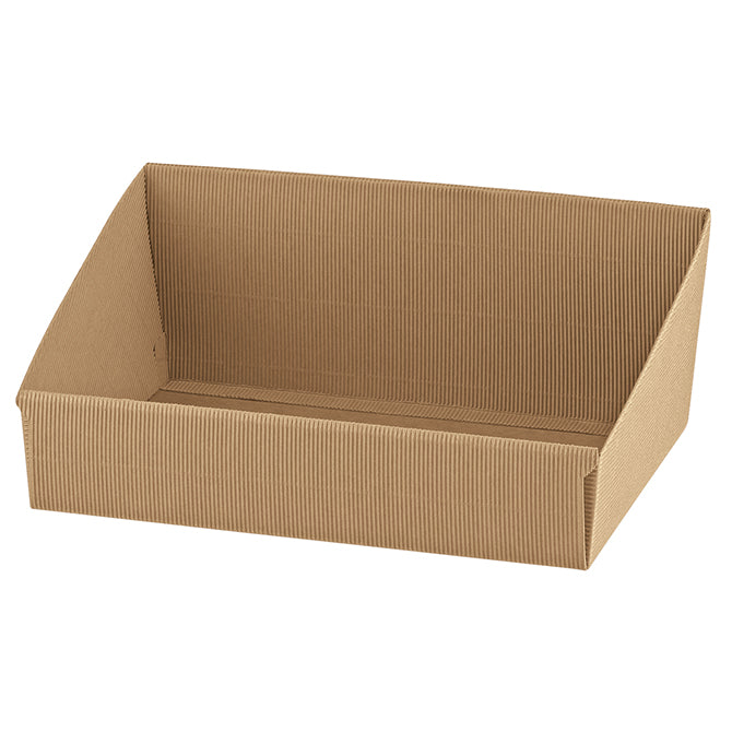 Hi Back Italian Tray - Onda Avana - 15 3/4 x 12 1/2 x 5 7/8 inch - 30 per case