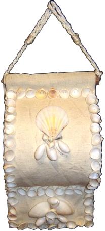 SHELL DECORATED BATHROOM TISSUE COVER