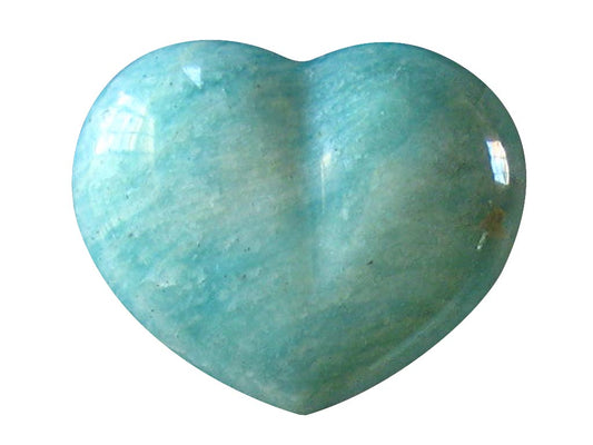Amazonite Heart- Large - 200 grams - Madagascar