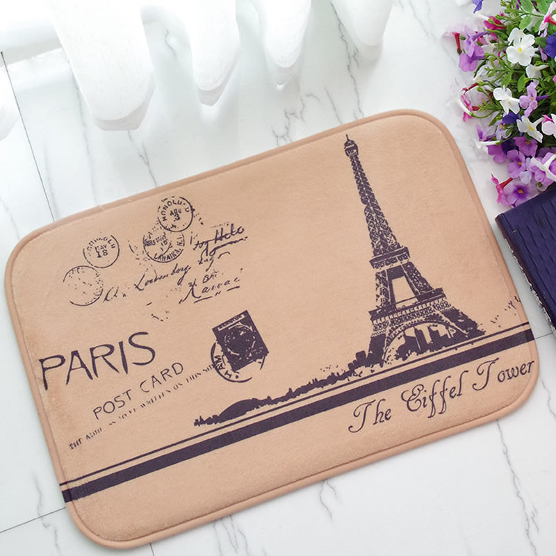 Free@$200 Order - Paris - Polyester Floor Mat - Rectangle - Size 50x80cm - NEW521