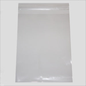 PK/100 - 3.5 x 7 - CLEAR Cello - LIP & TAPE FLAT BAGS - 1.2 mil
