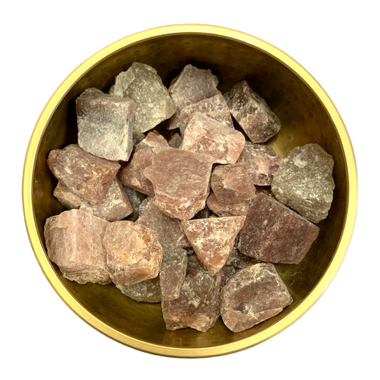 Strawberry Quartz Raw 
 Stone - 4-6 cm Assorted Sizes - Sold by the kilo - China - tumbling rock