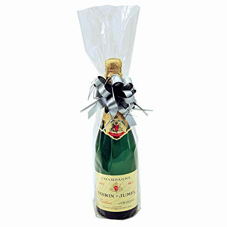PK/100 - 6.25 x 20 inch - CELLO FLAT BAG - CLEAR - Fits a 750 ml Wine Bottle - 1.2 mil