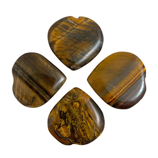 Small HEART - Tiger Eye 25-35mm - 10 grams - India - NEW1221