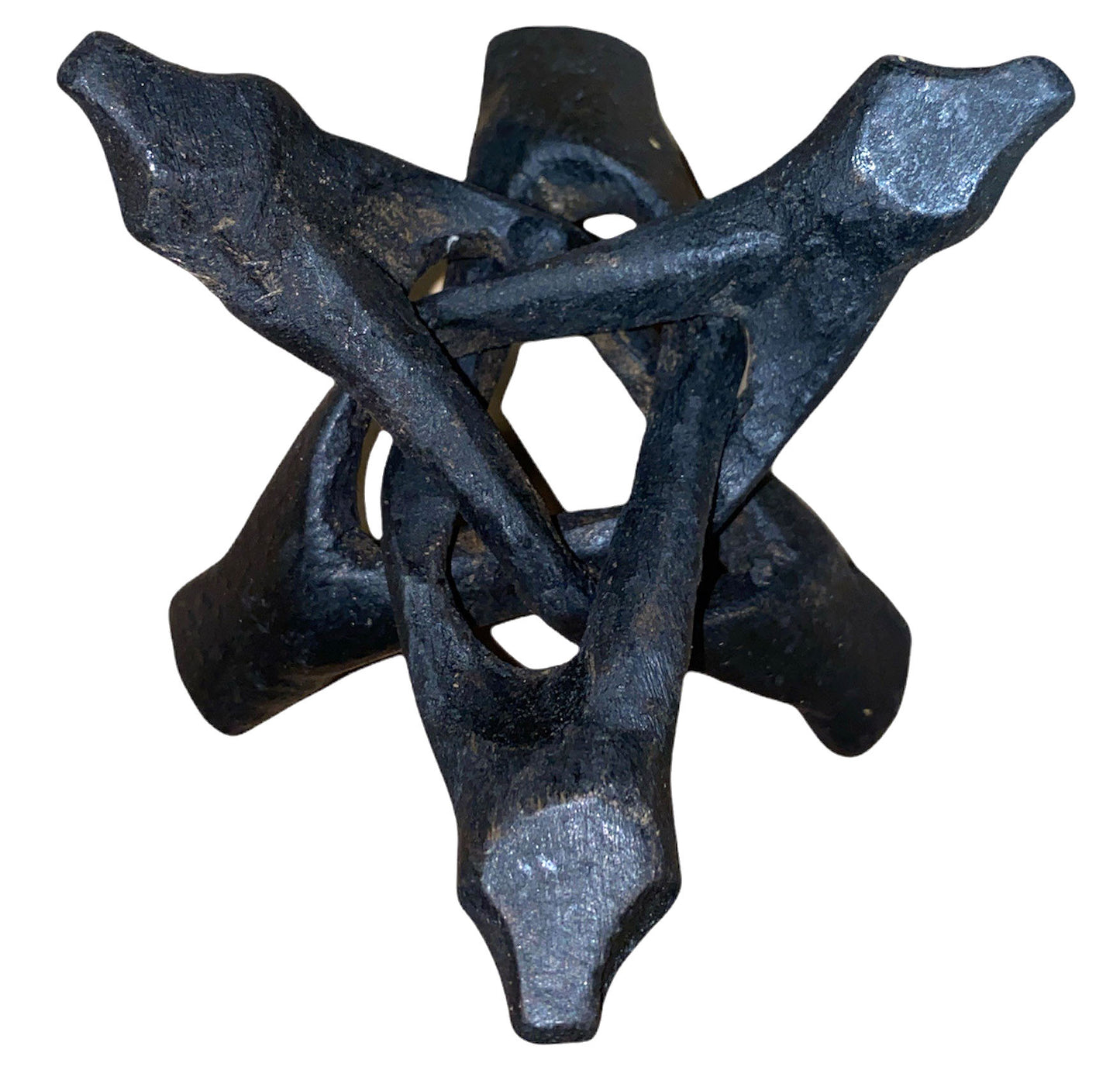 PRÉSENTOIR COBRA EN BOIS 3 PIEDS - 4 pouces - Noir - NEW222