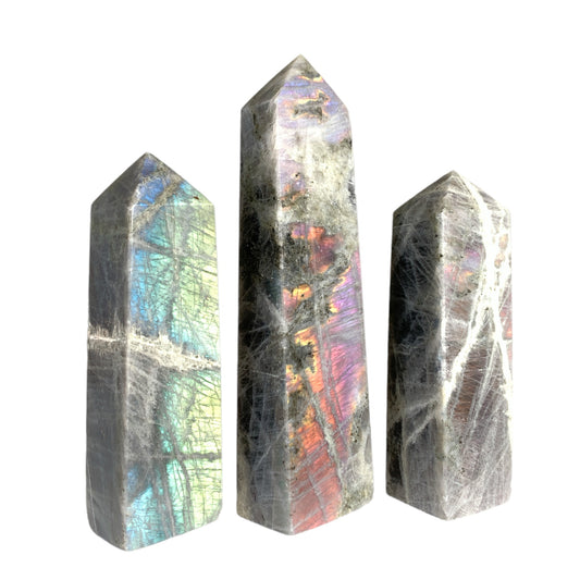 Labradorite Purple - 4 to 6 inch - Price per gram - NEW622 - Polished Towers