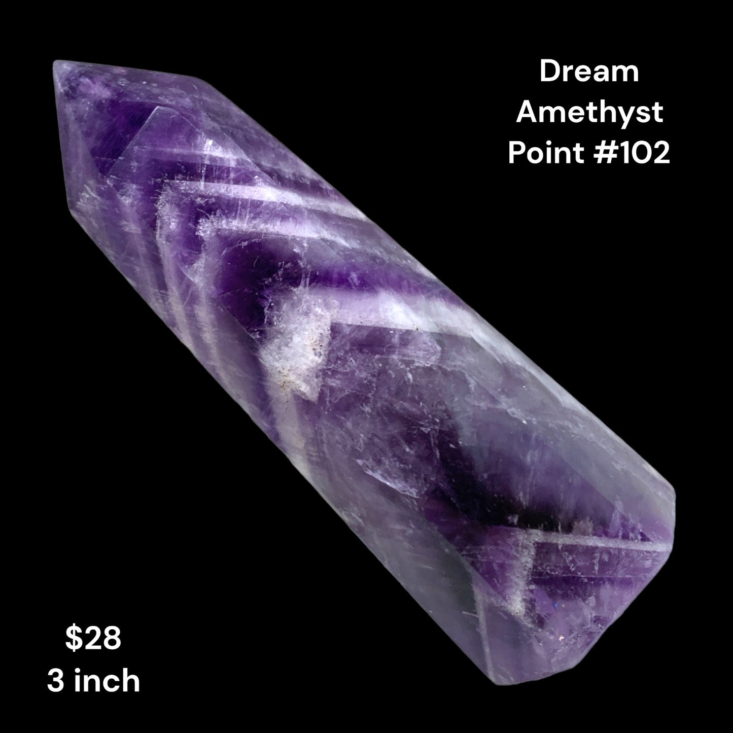 Amethyst - Dream Amethyst - 3 inch - 72g - Polished Points