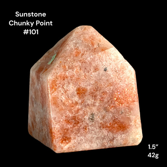 Sunstone Chunky Points - 1.5 inch - 42g - Polished Points