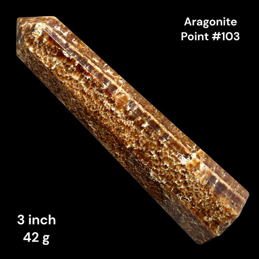 Aragonite - 3 inch - 42g - Polished Points