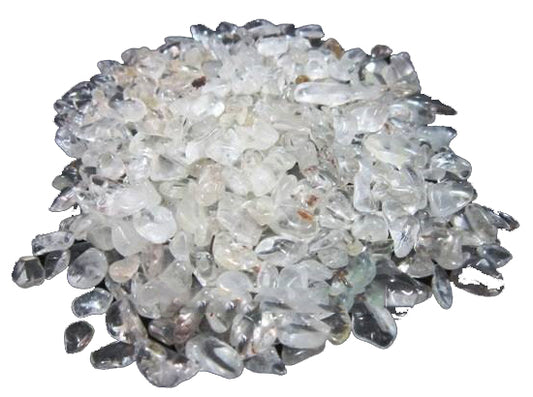 Crystal Quartz Chips 5 to 8mm - 500 Gram (1.1 Pound) - Brazilian