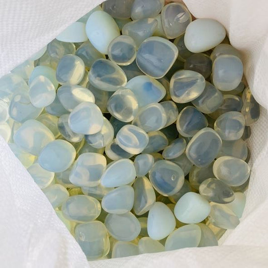 Opalite Rounded Tumbled Stones - Medium 20 - 30 mm - 1 LB. - China