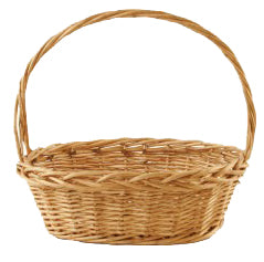 WILLOW OVAL BASKET NATURAL 22x19x7.87x22"