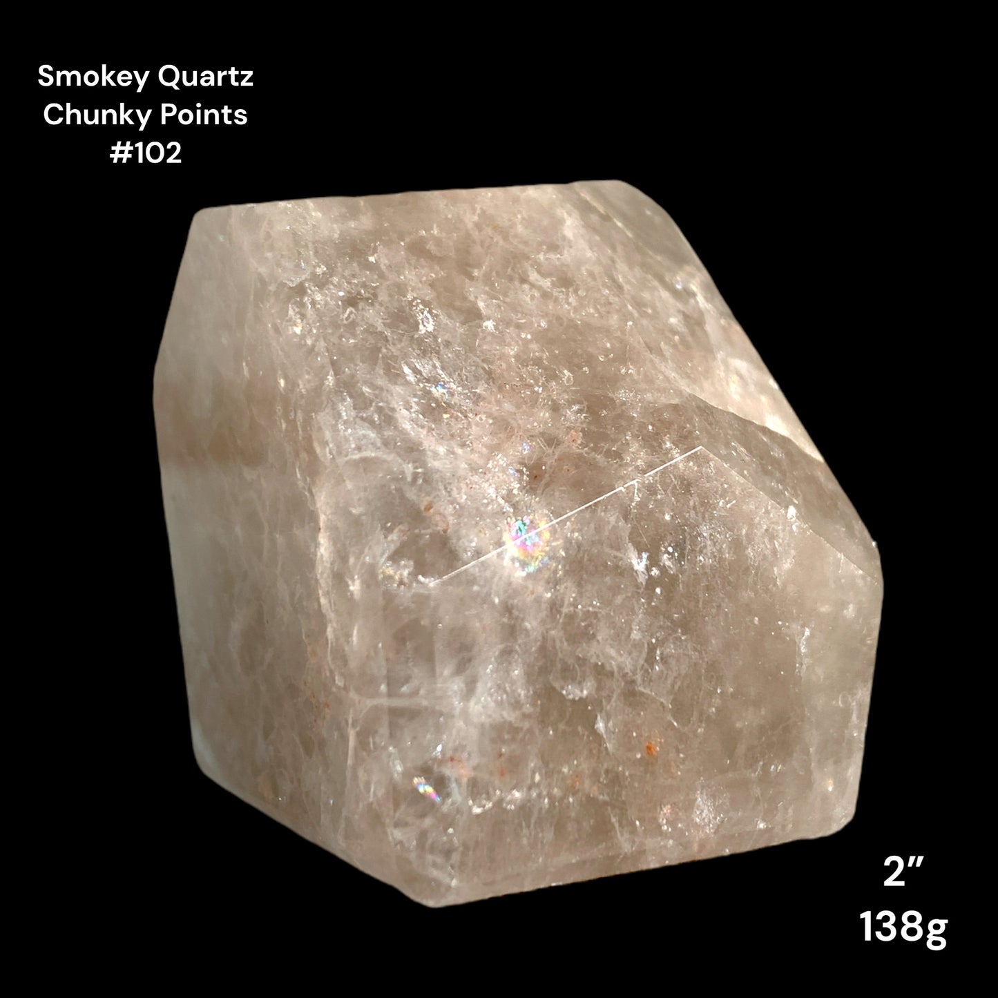 Smokey (Smoky) Quartz Chunky Points - 2 inch - 138g - Polished Points