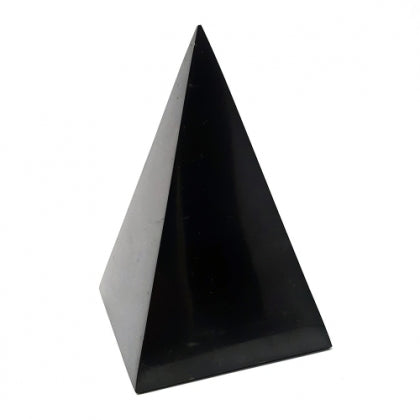 Shungite - Haute Pyramide Polie - 6x6x12cm pouce - NEW122