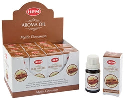 Hem Mystic Cinnamon Aroma Oil - Boîte de 12 bouteilles