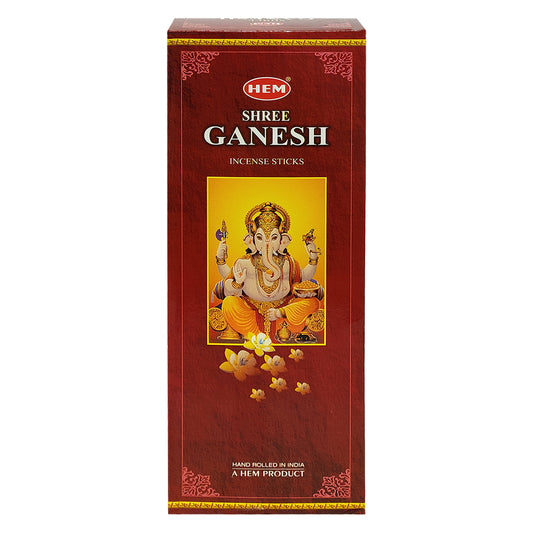 Hem Ganesh 20 bâtons d'encens par boîte intérieure (6/boîte)